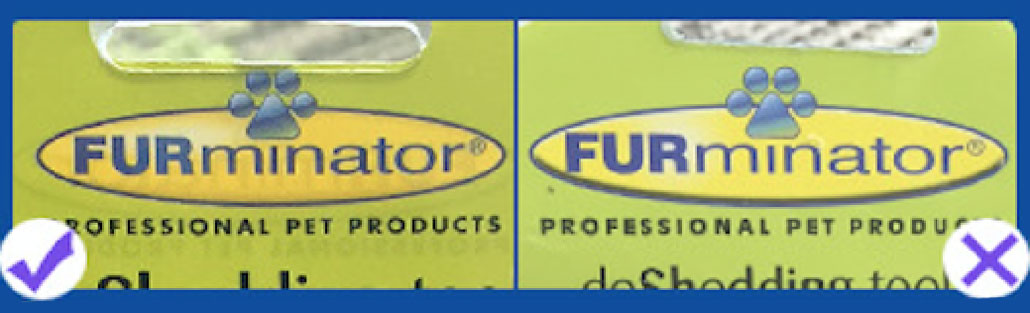 furminator除毛梳 正版包裝與盜版包裝差異